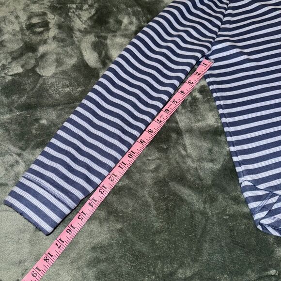 T By Talbots Sweatshirt Women's Small Multicolor Striped Boat Neck Raglan Sleeve - Picture 4 of 8